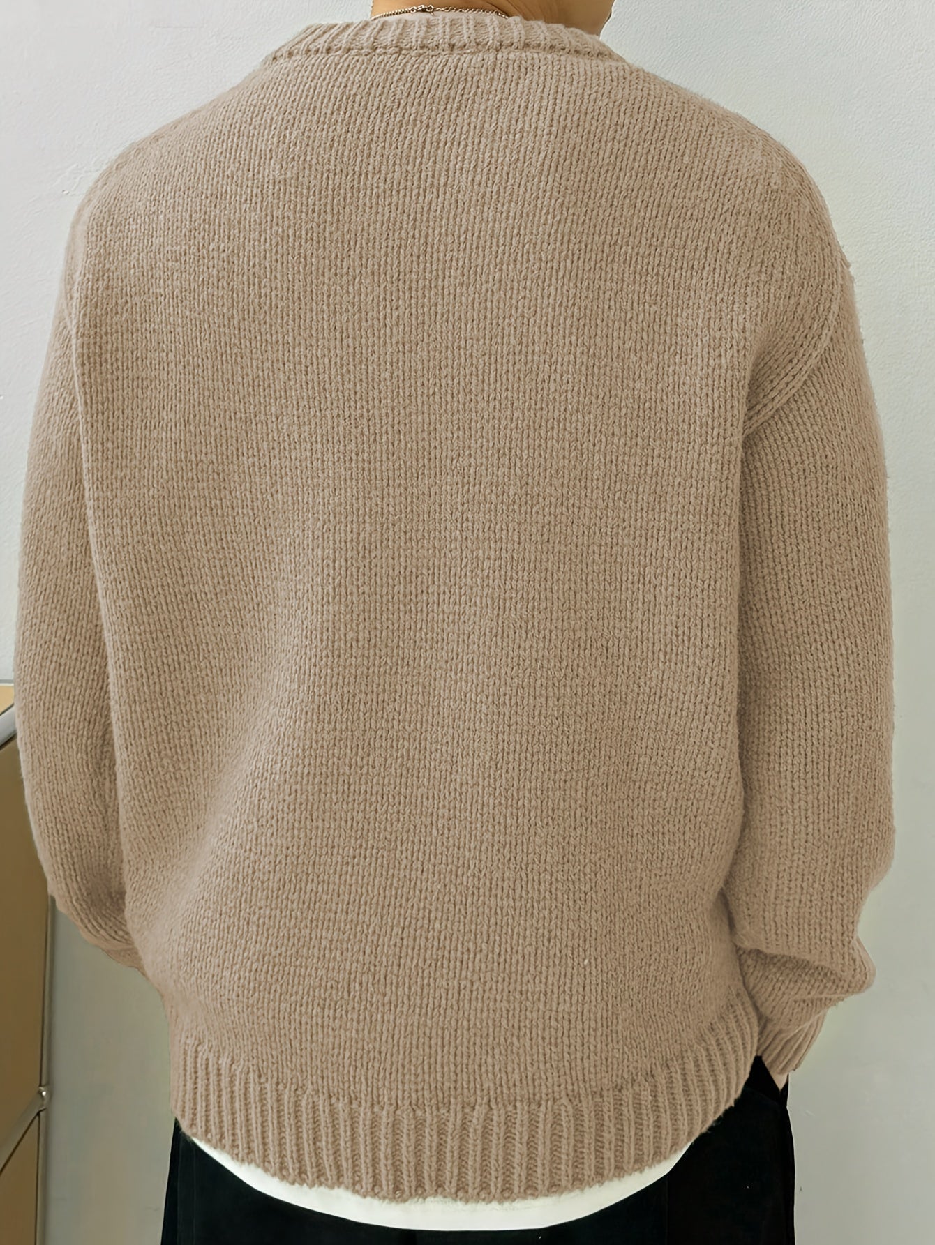 Casual Long Sleeve Crew Neck Sweater